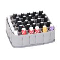 thumbnail image 3 of letairis Nail Polish Organizer Bags Made With Polyester Practical And Convenient For Traveling Nail Polish Storage Bags Black base leaf 1Set, 3 of 6