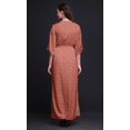 thumbnail image 3 of Bimba Robe Longue Maxi en Rayonne à Imprimé Feuilles de Thé pour Femmes avec Fente Latérale-Petit, 3 of 6