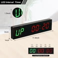 thumbnail image 2 of Unique Bargains LED Gym Timer 11.4' x 3' Gym Clock Count Down/Up Clock Interval Timer with Remote Ultra Clear Digital Display, 2 of 7