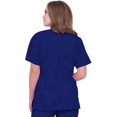 thumbnail image 1 of Landau Women's Essentials Snap Front Scrub Top, Classic Relaxed Fit, V-Neck, 4 Pockets, 1 of 3