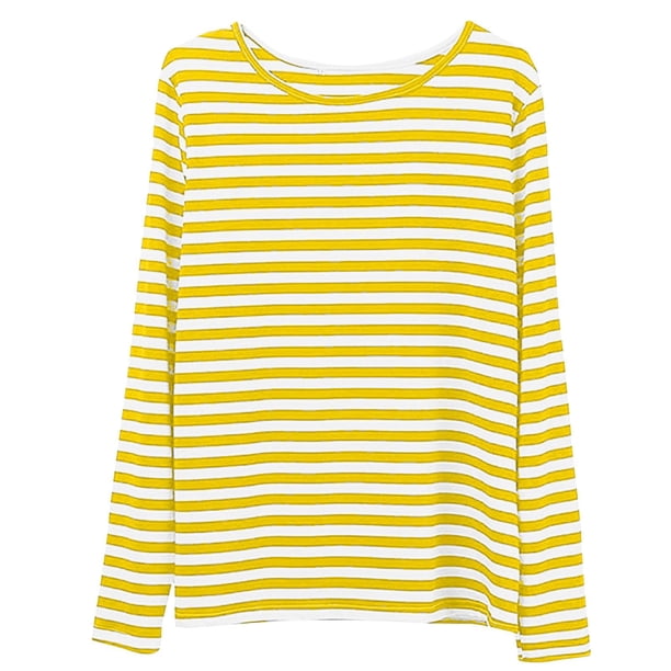 トップス HUMAN MADE Striped S/S Knit Yellow HUMAN MADE Striped S/S