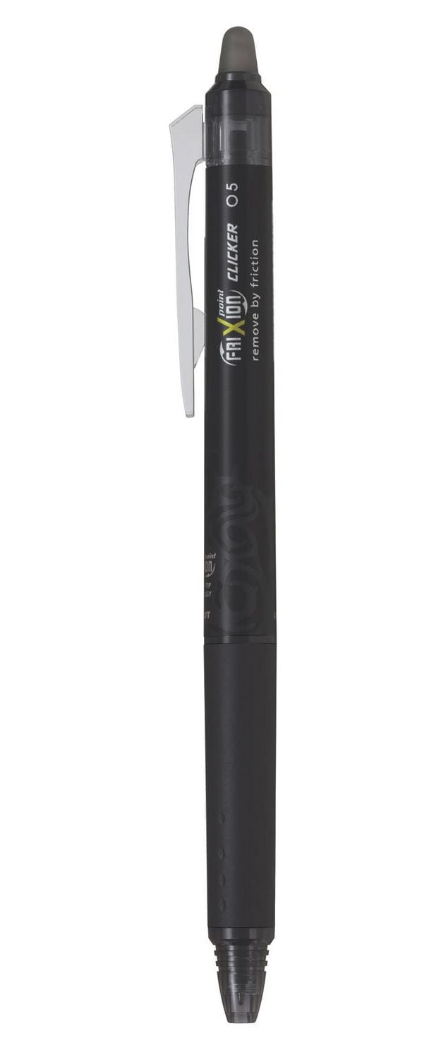 FriXion Point Clicker Stylos rétractables à encre gel effaçable - Noirs