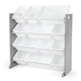 thumbnail image 1 of Humble Crew Tot Tutors Toy Storage Organizer with 12 Storage Bins, Espresso, 1 of 8