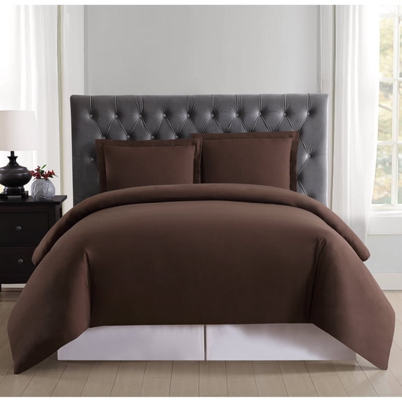 Truly Soft Everyday Duvet Cover and Shams Mini Set Brown Twin XL