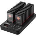 thumbnail image 1 of VEVOR Restaurant Pager System, Wireless 400m Long Range Lineup Waiting Queue Signal, Guest Customer Calling Beepers with Vibration & Flashing, 20 Buzzers for Food Truck, Church, Nursery, Hospital, 1 of 9