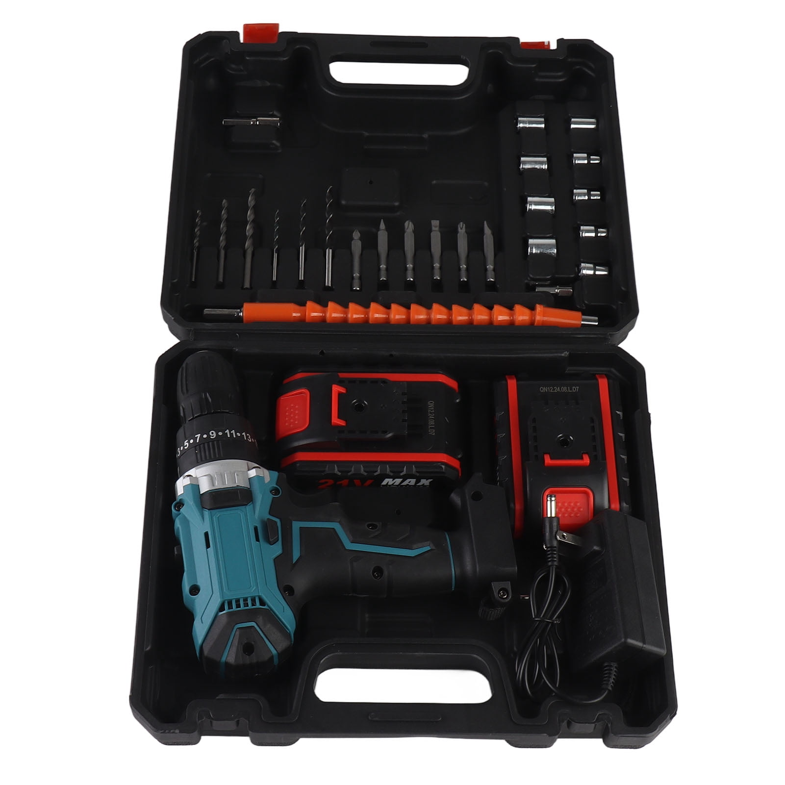 Electric Hand Drill, Cordless Electric Hand Drill Rechargeable US Plug 110-240V Lightweight  for Home Repair