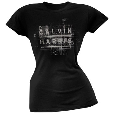 Calvin Harris - Name Logo Soft Juniors T-Shirt - X-Large