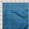 thumbnail image 2 of oneOone Tissu en Coton Vert Sarcelle Batik pour Robe Tissu Imprimé au Mètre 56 Pouces de Large, 2 of 4