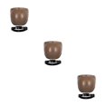 thumbnail image 4 of Decodeary Visors Materials For Clear Easy To Carry Vintage Light brown black 3Set, 4 of 6