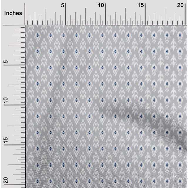 oneOone Tissu Polyester Lycra Ethnique Ikat Imprimé 1 Yard 56 Pouces de Large