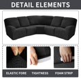 thumbnail image 3 of CHOK 2024 5 Seat Corner Sofa Cover Sectional Recliner Corner Sofa Protector for Livingroom Deep Blue, 3 of 12