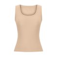 thumbnail image 4 of AherBiu Débardeurs Côtelés pour Femmes Été Décontractés Camis en Tricot Côtelé Ajustés Sans Manches à Col Rond, 4 of 6