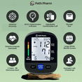 thumbnail image 3 of Path Pharm Wrist Blood Pressure Monitor for Home Use - Accurate Digital Blood Pressure Machine with White Backlit LCD Display and Heart Rate Monitor - 2x99 Memory - Adjustable Blood Pressure Cuff, 3 of 11