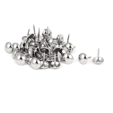 Unique Bargains Clou Décoratif en Acier Inoxydable 7/16 Pieds Dia pour Rembourrage, 40 Pcs