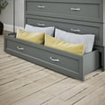 thumbnail image 4 of AFI Deerfield Coffre-Lit Escamotable Moderne en Bois Massif Complet avec Matelas, Gris, 4 of 18