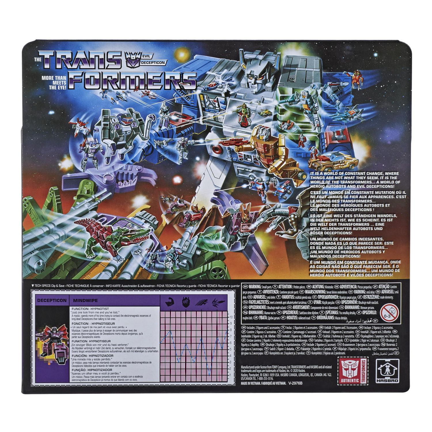 Jouets Transformers Generation, figurine de collection Deluxe rétro Headmaster Mindwipe, pour adultes et enfants, dès 8 ans, taille de 14 cm