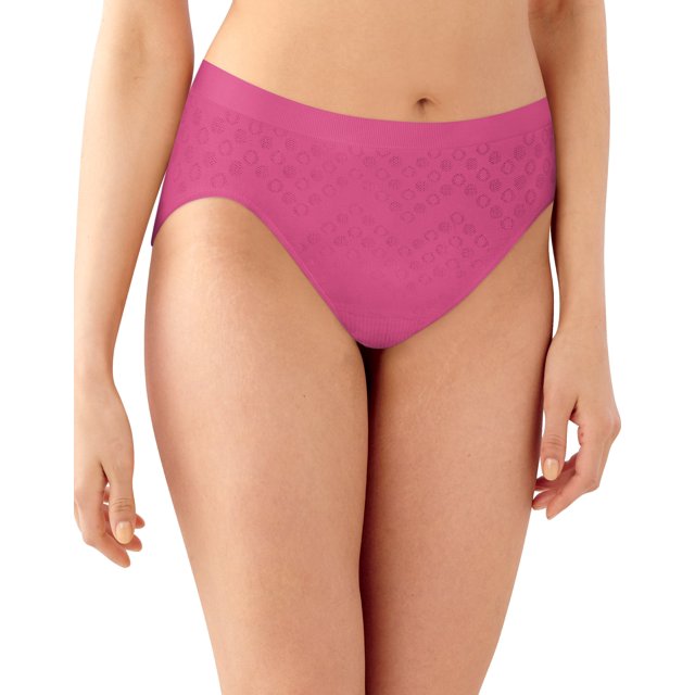 Bali Womens Comfort Revolution Microfiber Seamless Hi Cut Panty, 89