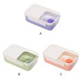 thumbnail image 2 of Boîte à Lunch Scolaire Portable Compartiments Micro-Ondes Scellage Contenant Alimentaire Rangement Contenant Alimentaire avec Cuillère Organisateur Verrouillable Étanche Vert, 2 of 9
