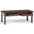 thumbnail image 4 of Trent Home Table Basse Rectangulaire Transitionnelle en Bois de 46 Pouces en Brun Roux, 4 of 9