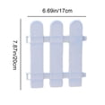 thumbnail image 3 of Garden Fence PVC White Small Decorative Border for Flower Beds, Lawn Edging, Easy Assembly for Yard and Home, 3 of 6