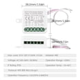 thumbnail image 3 of Module Wi-Fi 3 Ch Switch Mini Smart avec Commande Vocale, Contrôle par Application pour Téléphone Mobile, Fonction de Minuterie, Compatible avec l'Assistant Google, Amazon Alexa LED 300 W, 10 A, 3 of 8