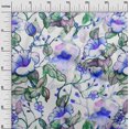thumbnail image 3 of oneOone Velvet Royal Blue Fabric Florals Craft Projects Decor Fabric Printed By The Yard 58 Inch Wide, 3 of 4