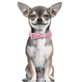 thumbnail image 4 of Binwennn Pet Collar Puppy Cat Choker PU Leather Collars For Small Pet Cat Dogs Adjustable Cat Bow Tie Cat Tie Cat Ties Puppy Bow Tie Dog Color Light Clip Leather Dog Leashes for Small Dogs Adult Dog, 4 of 7