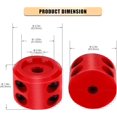 thumbnail image 4 of ORUYROP Winch Cable Hook Stopper, Silicone Rubber Stopper Protects Synthetic Winch Rope, Towing Hook, Cable Line for ATV UTV, Red, 4 of 6