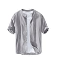 thumbnail image 1 of Timegard Womens Summer Tops Plus Size Short Sleeve Button down Lightweight Casual Tops Basic Shirts, 1 of 5
