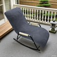 thumbnail image 2 of Elastic Indoor Outdoor Patio Rocking Chairs Cover, Lounge Royal Rocking Chair Slipcover Modern Reclining Rocker Chairs Cover (Coffee), 2 of 5