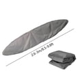 thumbnail image 3 of Housse de Kayak Imperméable en Tissu Oxford Robuste / Ajustement Universel pour Canots de 18,3 à 19,6 Pi / Rangement Extérieur Intérieur / Résistante aux UV, Respirante, Sangles Ajustables / Protection pour Voyage et Bateau de Pêche, 3 of 8