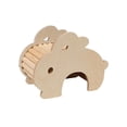 thumbnail image 1 of Tachiuwa Hamster Wood House Hideout Climbing Hut DIY Cage Climbing Toys Exercise Toys Rabbit Shape, 1 of 9