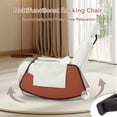 thumbnail image 4 of AECOJOY Rocking Recliner Chair with Retractable Footrest and Adjustable Backrest, Teddy Fabric Glider Rocking Chair for Living Room or Bedroom, White, 4 of 8