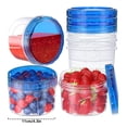thumbnail image 2 of 6 Pack 16 Oz Freezer Storage Containers Small Plastic Containers with Top Lids Round Storage Containers Food Storage Container Kitchen Storage Box,Airtight Container,Plastic Food Container,Glass Stor, 2 of 2