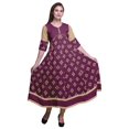 thumbnail image 1 of Bimba Print Long Party Wear Anarkali Kurta Flared A Line Kurtis For Women, 1 of 5