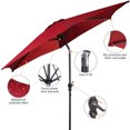 thumbnail image 4 of Costway Parasol de Patio 9 Pi pour l'Extérieur avec Support de Parasol Rond de 50 Lb avec Roues, 4 of 9