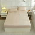 thumbnail image 1 of Fitted Sheet, Mattress Protector Cover, Quilted Pocket Sheet, Winter Warm, Breathable, Non-Slip Skin-Friendly Bedding, All-Season Comfort, Machine Washable, 1 of 9