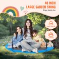 thumbnail image 2 of KFFKFF Tree Swing 40 In Saucer Swing 750lbs Weight Capacity 900D Oxford Blue, 2 of 9