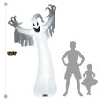 thumbnail image 2 of Gymax 12ft Inflatable Halloween Blow Up Ghost Decoration w/ Built-in LED Light, 2 of 9