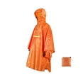 thumbnail image 1 of Transemion Adult Rain Poncho Waterproof Reusable With Adhesive Fastener Lightweight orange, 1 of 6