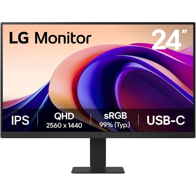 LG 24", 2560 x 1440, Black, 24U631A-B
