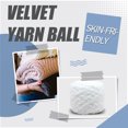 thumbnail image 1 of facefd Velvet White Yarn Ball, 2-Strand, 1 of 7