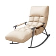 thumbnail image 4 of simhoa Rocking Chair Adjustable Backrest Casual Armchair for Bedroom Camping Office Beige, 4 of 8