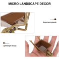 thumbnail image 3 of AMERTEER Plastic Cart Models Miniature Toy Shopping Lawnmower Wheelbarrow Child Brown, 3 of 8