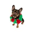 thumbnail image 2 of Midlee Collier en Peluche Rouge/vert de Noël (Grand) - Accessoire pour Chien Extensible pour les Fêtes, 2 of 4