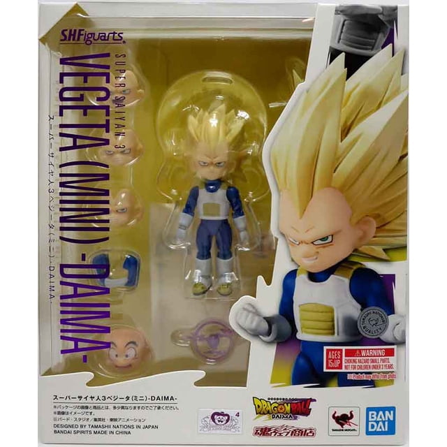 Dragonball Daima 3.75 Inch Action Figure S.H. Figuarts Exclusive - Super Saiyan 3 Vegeta Mini