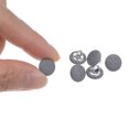 thumbnail image 4 of Unique Bargains 10pcs 16L Fabric Cloth Covered Button 10mm Round Metal Shank Sewing Buttons for Suits Dress Blouses, Grey, 4 of 5