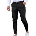 thumbnail image 1 of Mens Summer Straight Leg Daily Thin Casual Business Pants, 1 of 5