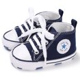 thumbnail image 1 of Fortune Baby Patchwork Canvas Shoes Anti-Slip Sole Flat Sneakers First Walkers, 1 of 2