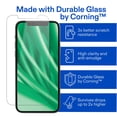 thumbnail image 4 of onn Corning Glass Screen Protector for iPhone® 12 / 12 Pro, Made with Durable Glass by Corning™ for Ultimate Drop & Scratch Protection, Includes Advanced Easy Application Tray, 4 of 8